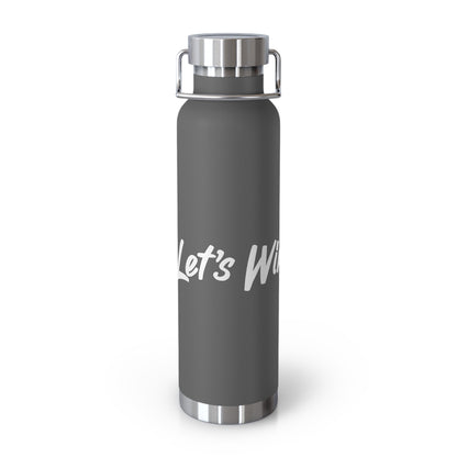 Copper Vacuum Insulated Bottle, 22oz - James Lets Win