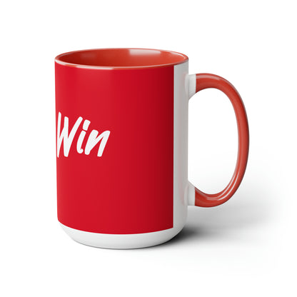 Two-Tone Coffee Mugs, 15oz - James Lets Win