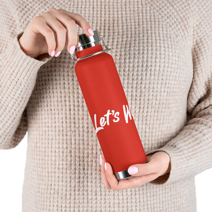 Copper Vacuum Insulated Bottle, 22oz - James Lets Win