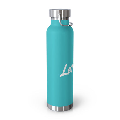 Copper Vacuum Insulated Bottle, 22oz - James Lets Win